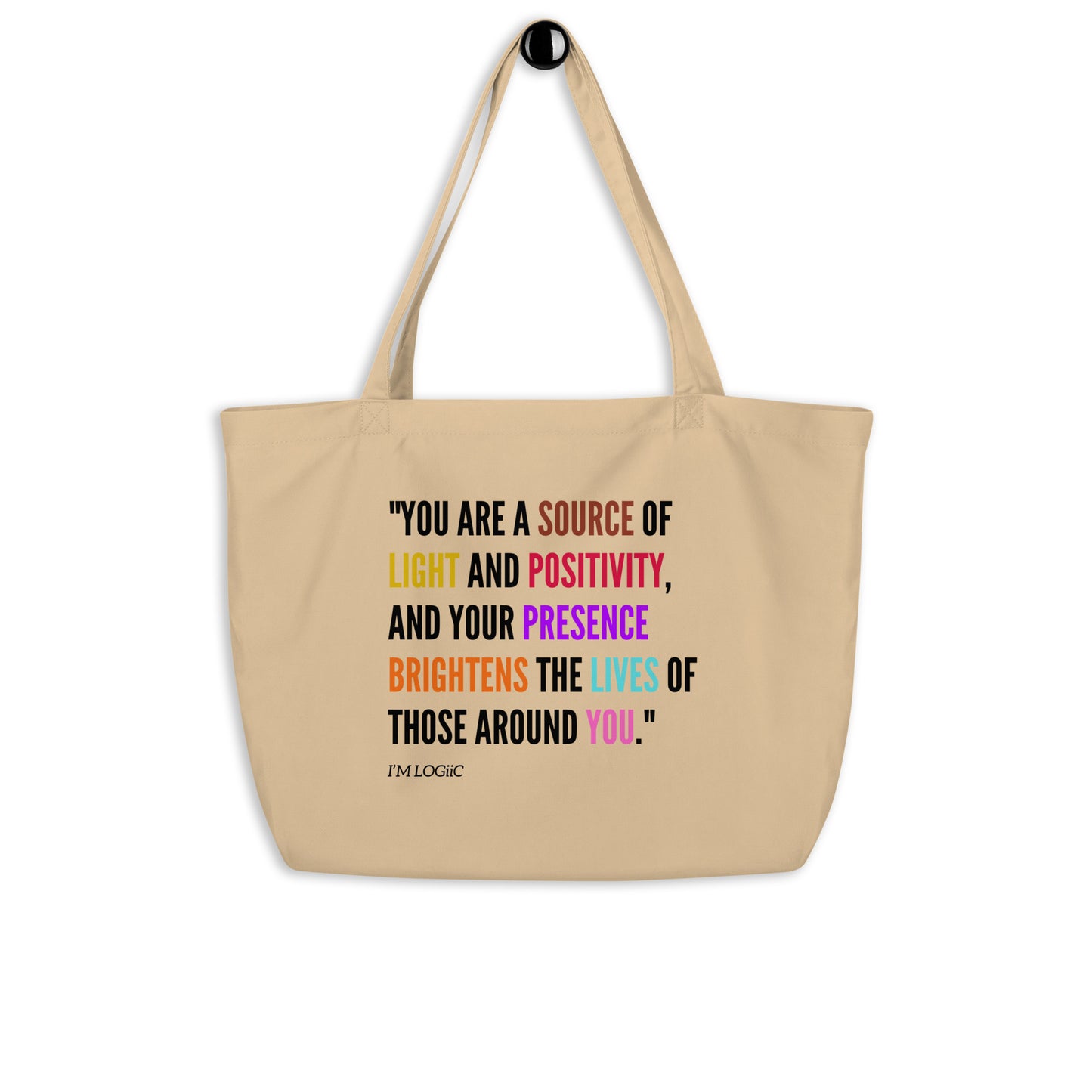 Source of Light Large organic tote bag