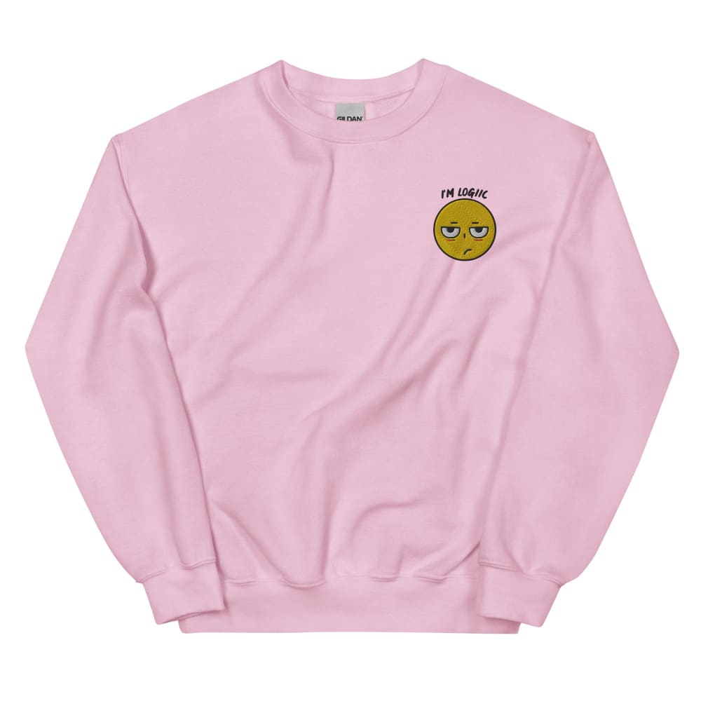 Meh Emoji Unisex Sweatshirt - Light Pink / S - Shirts & Tops