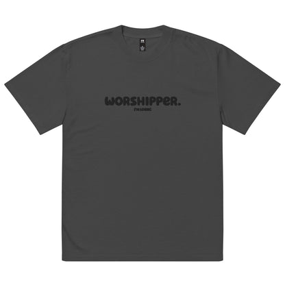 Worshipper Oversized faded t-shirt