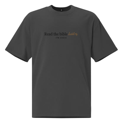 Read the Bible Oversized faded t-shirt