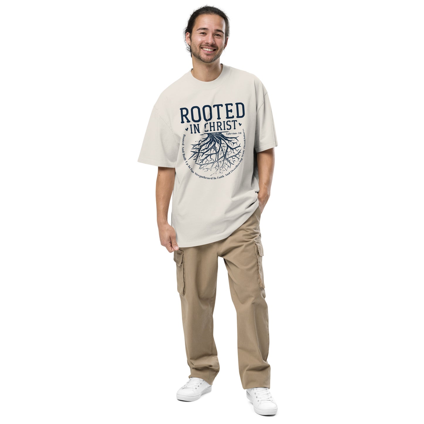 Rooted Oversized faded t-shirt
