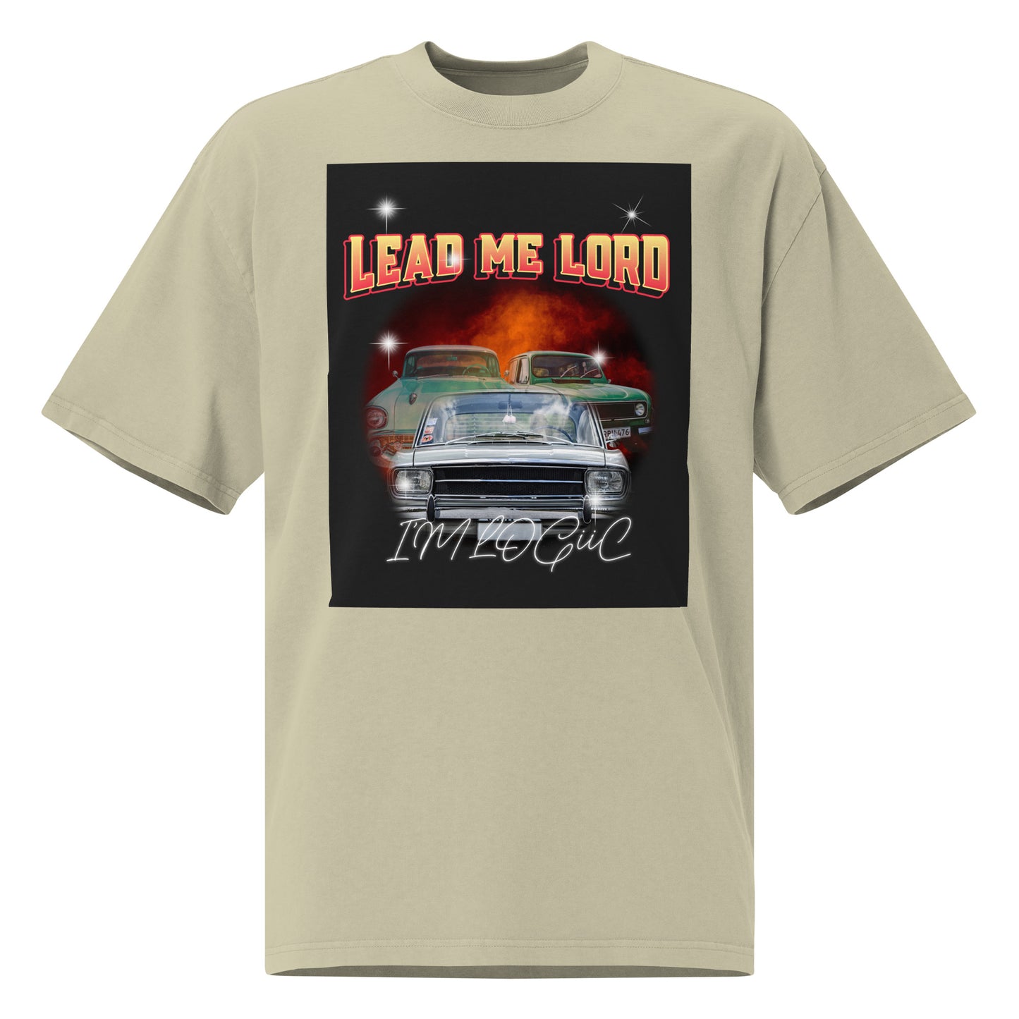 Lead Me Lord Oversized faded t-shirt
