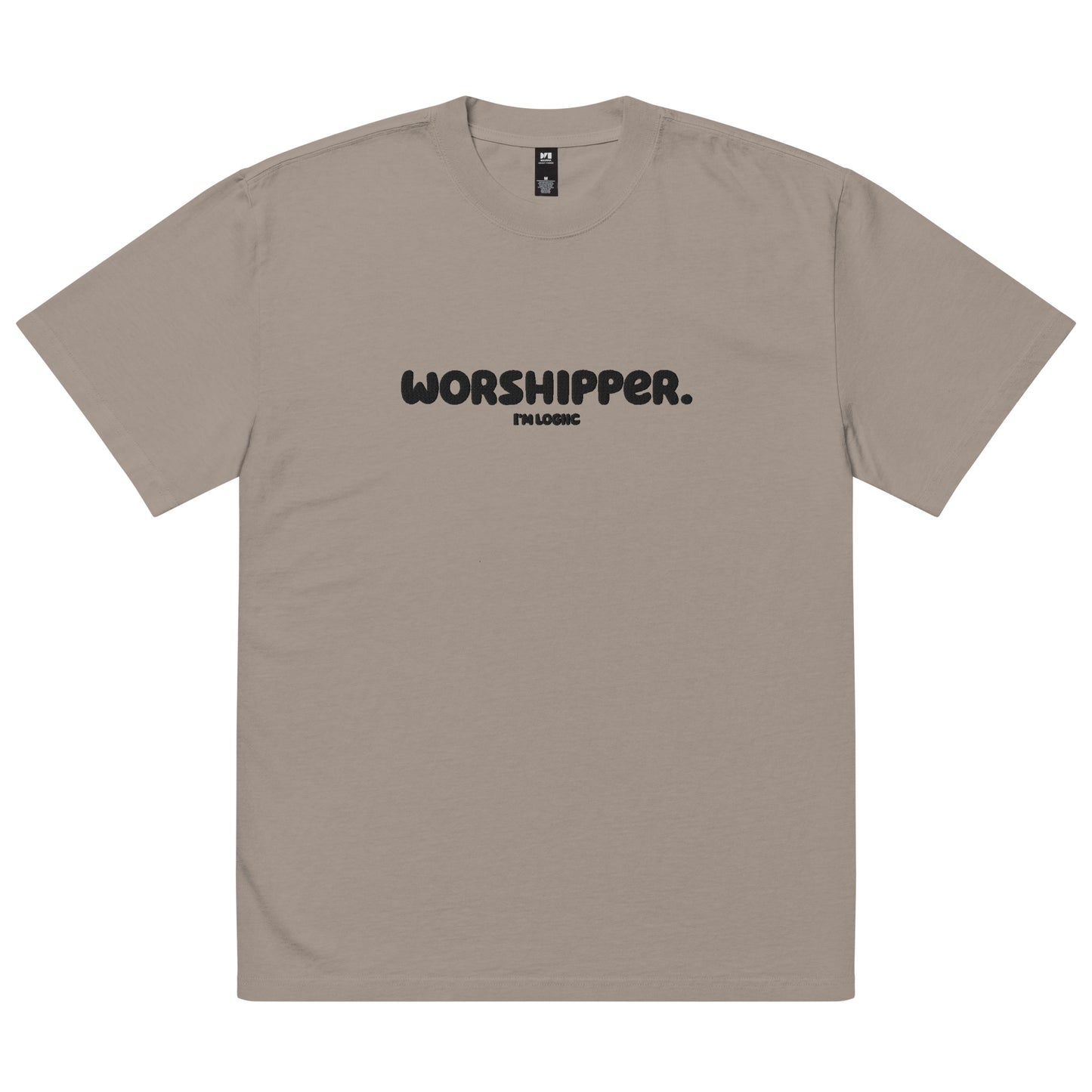 Worshipper Oversized faded t-shirt