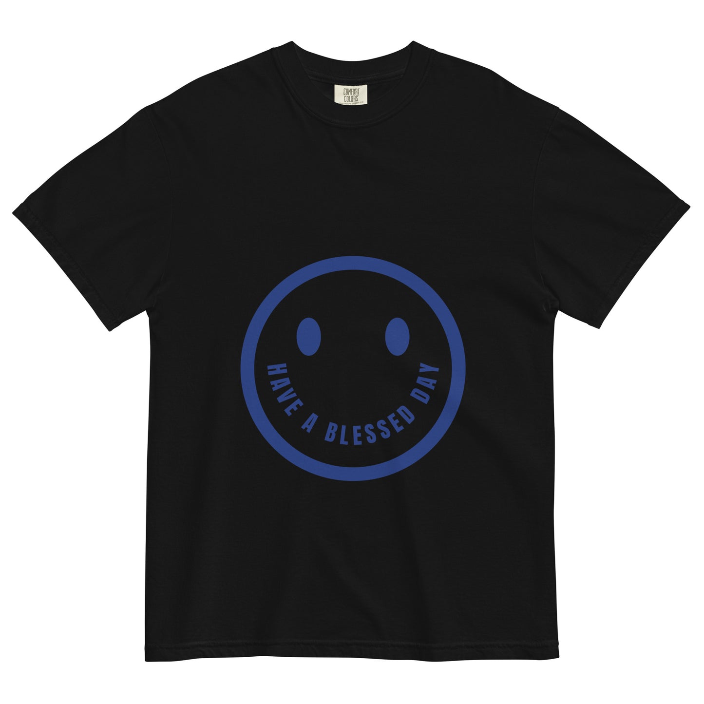 Smiley Face Unisex garment-dyed heavyweight t-shirt