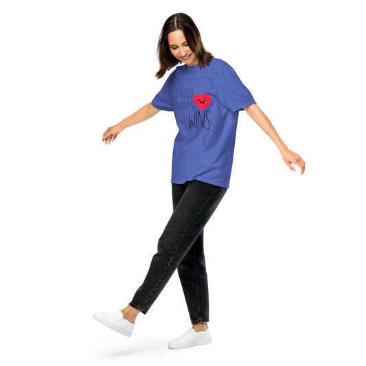 A Good Heart Unisex garment-dyed heavyweight t-shirt