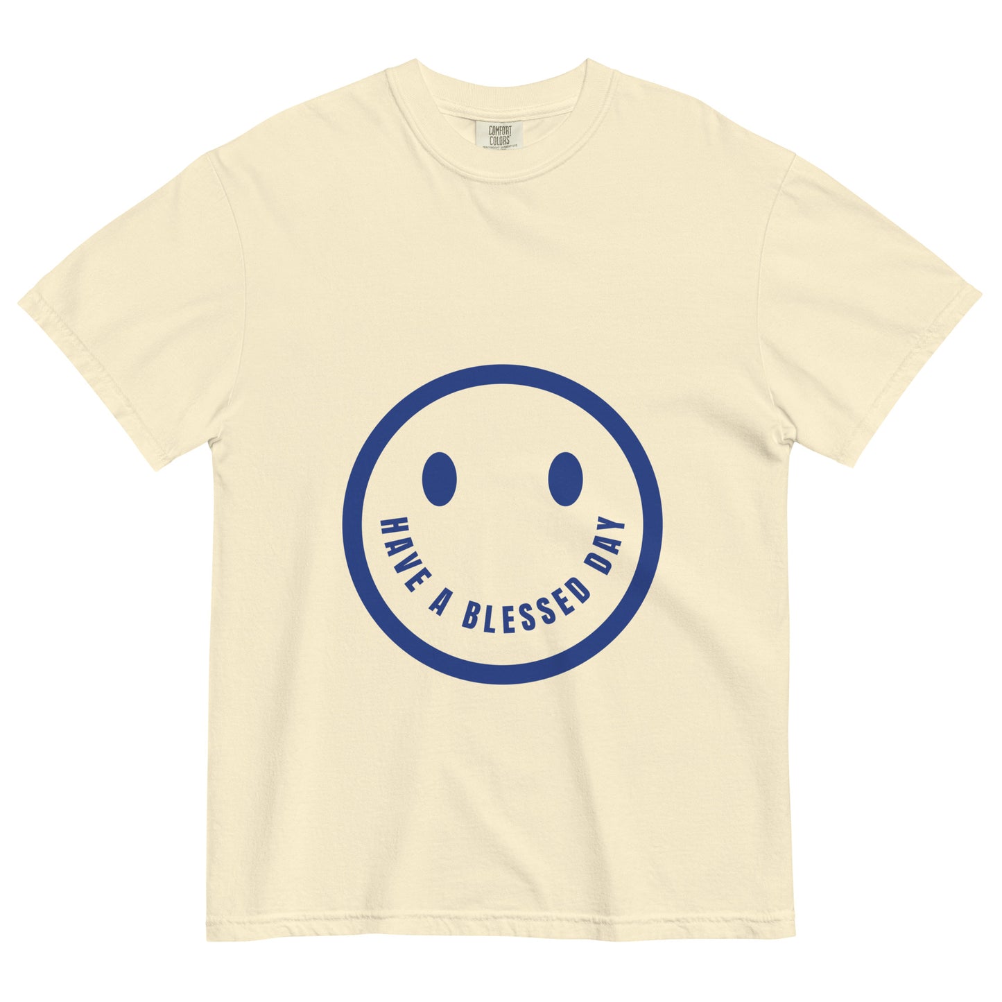 Smiley Face Unisex garment-dyed heavyweight t-shirt