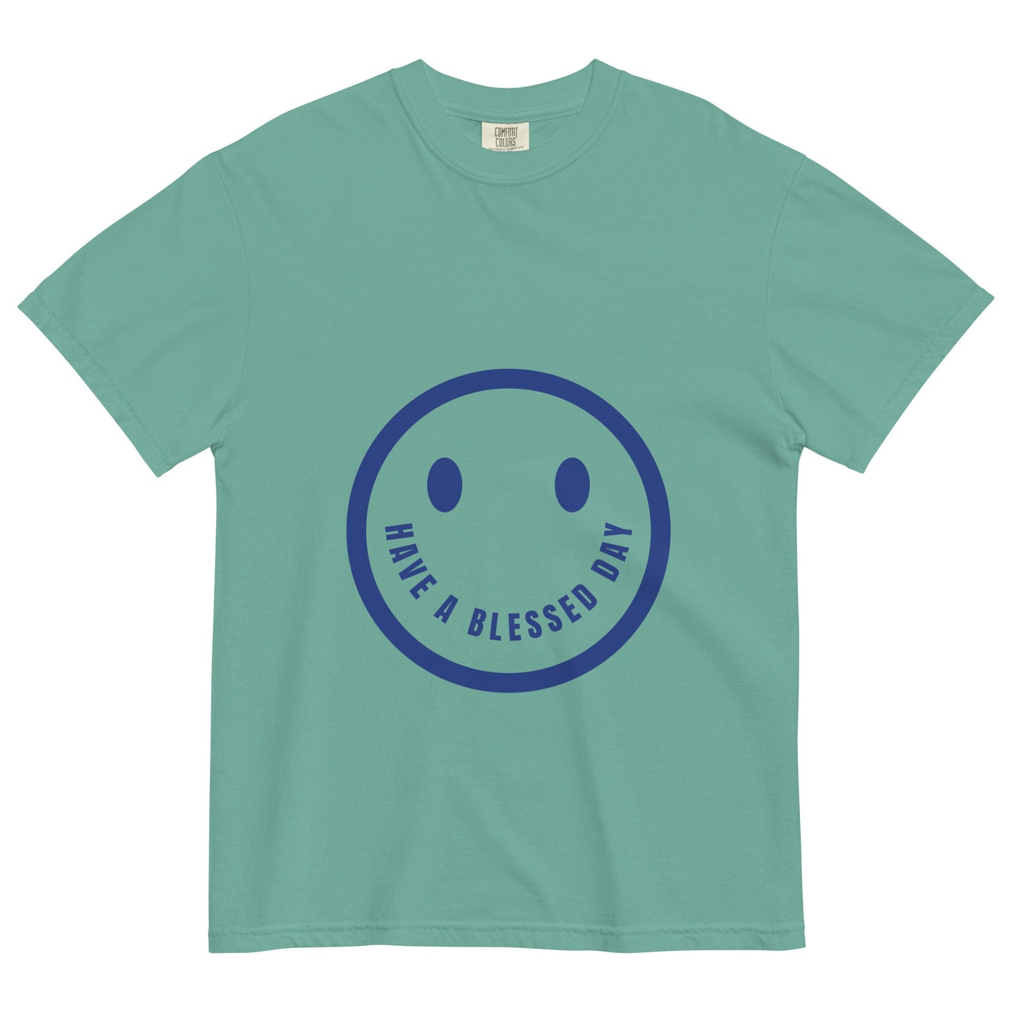 Smiley Face Unisex garment-dyed heavyweight t-shirt
