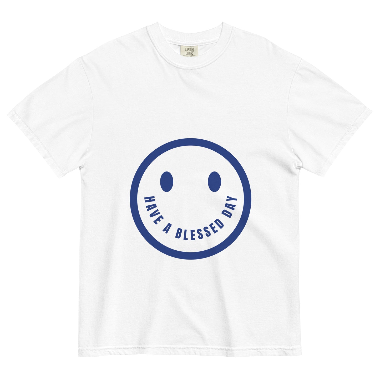 Smiley Face Unisex garment-dyed heavyweight t-shirt