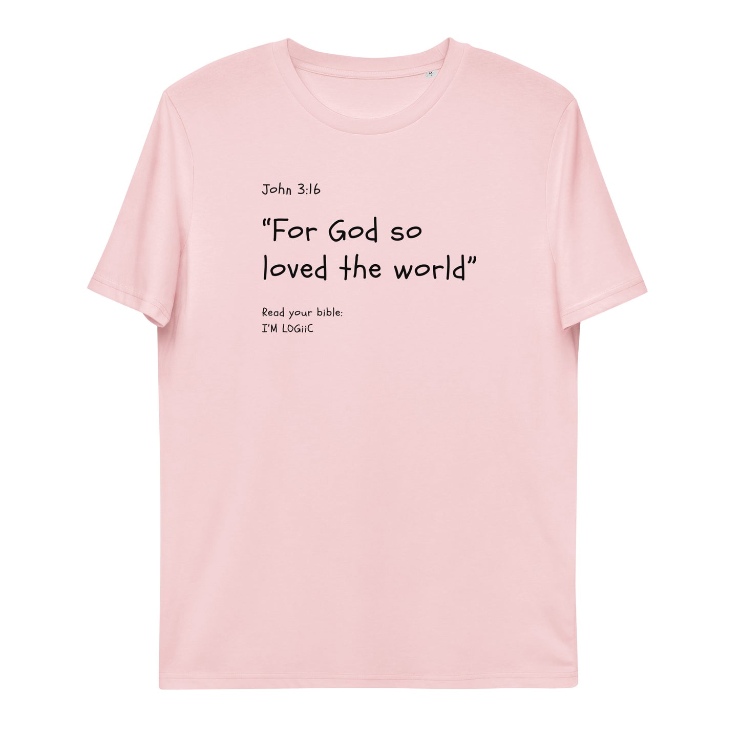 John 3:16 Unisex organic cotton t-shirt