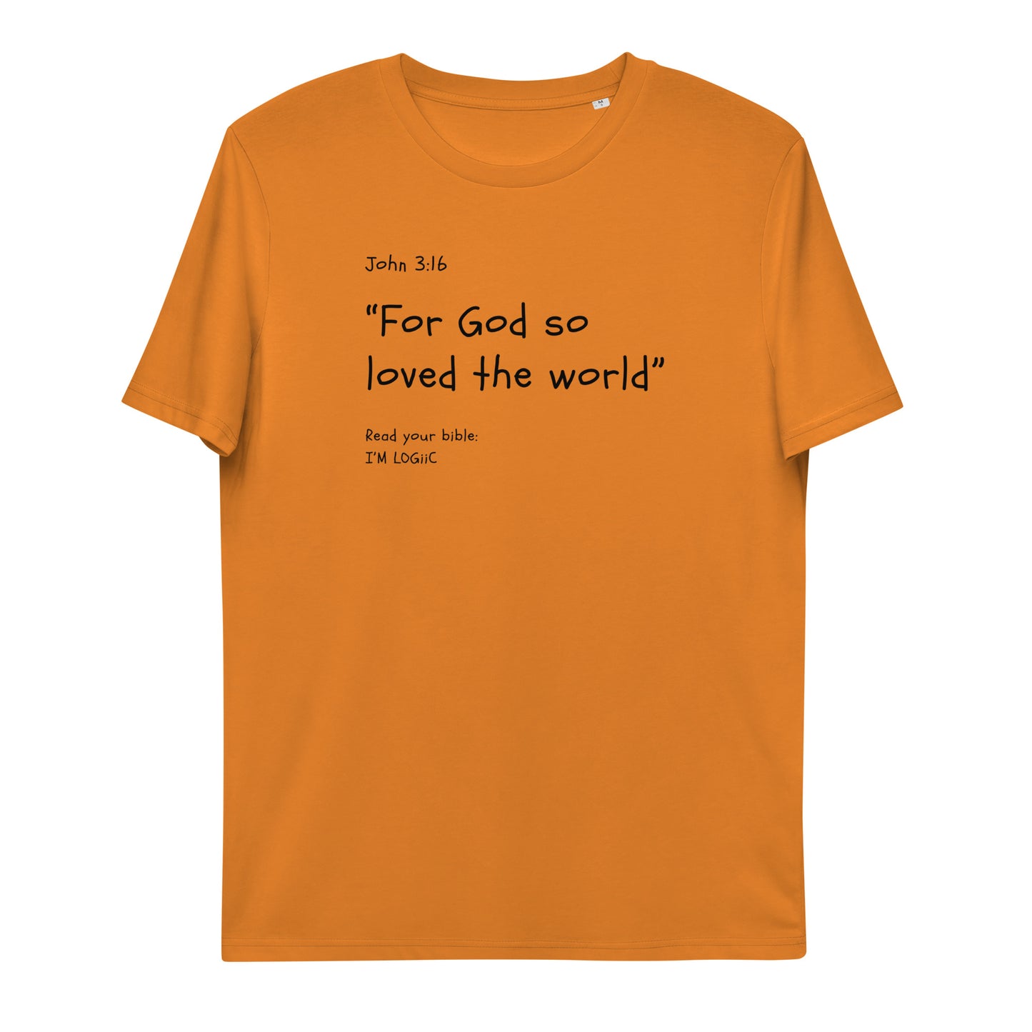 John 3:16 Unisex organic cotton t-shirt