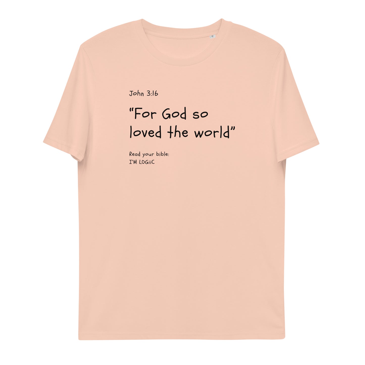 John 3:16 Unisex organic cotton t-shirt