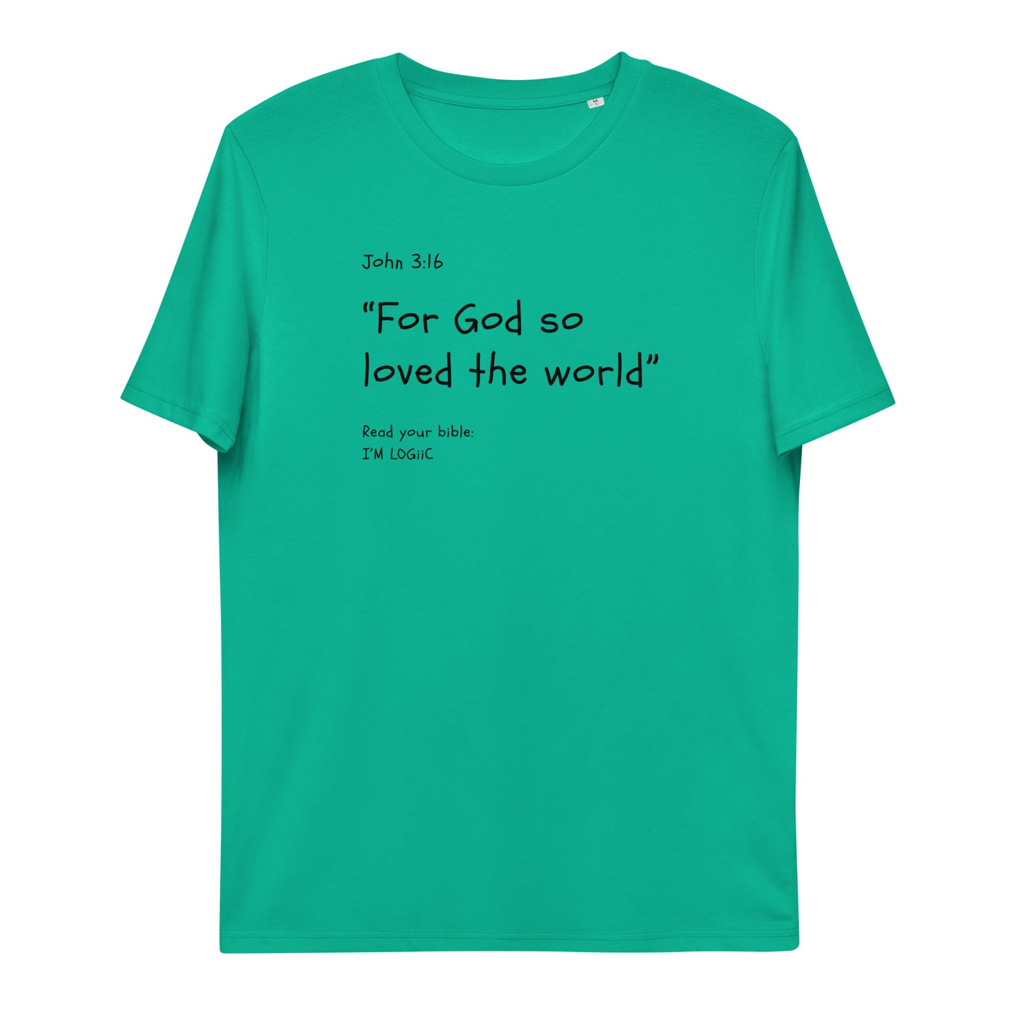 John 3:16 Unisex organic cotton t-shirt