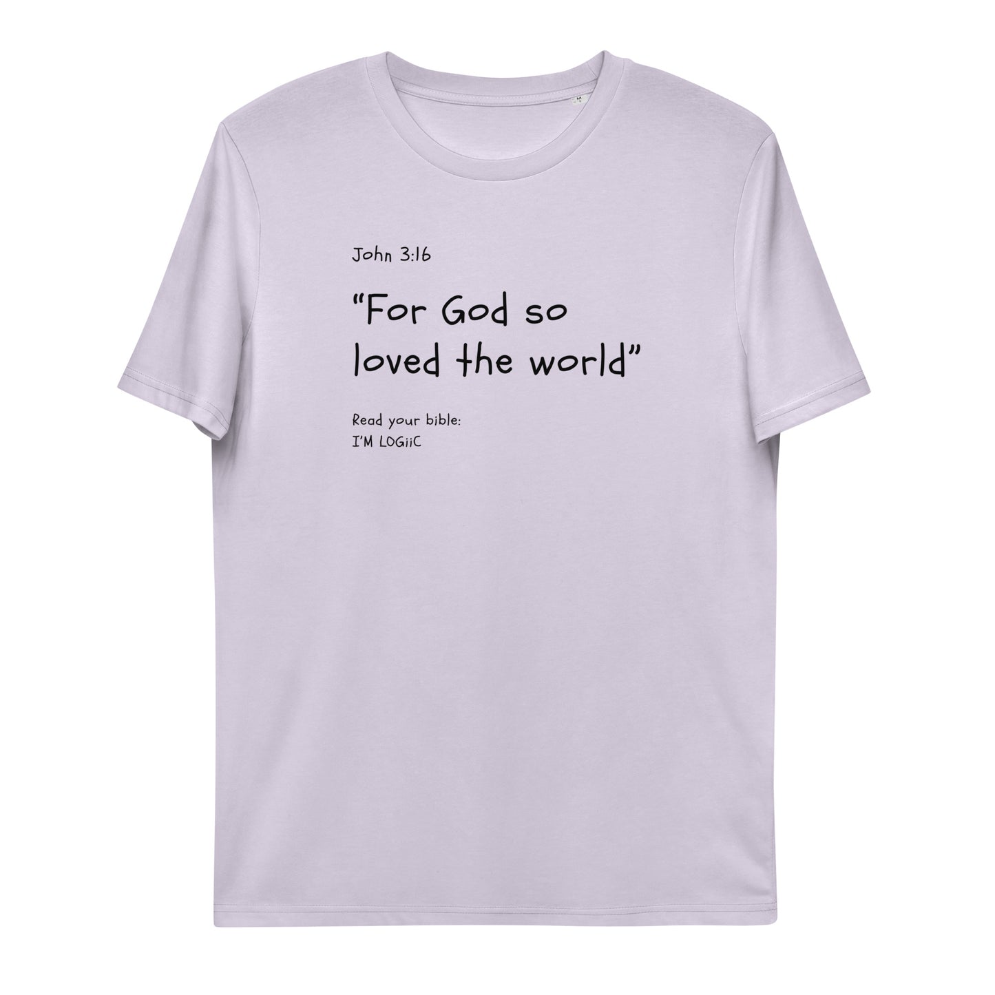 John 3:16 Unisex organic cotton t-shirt