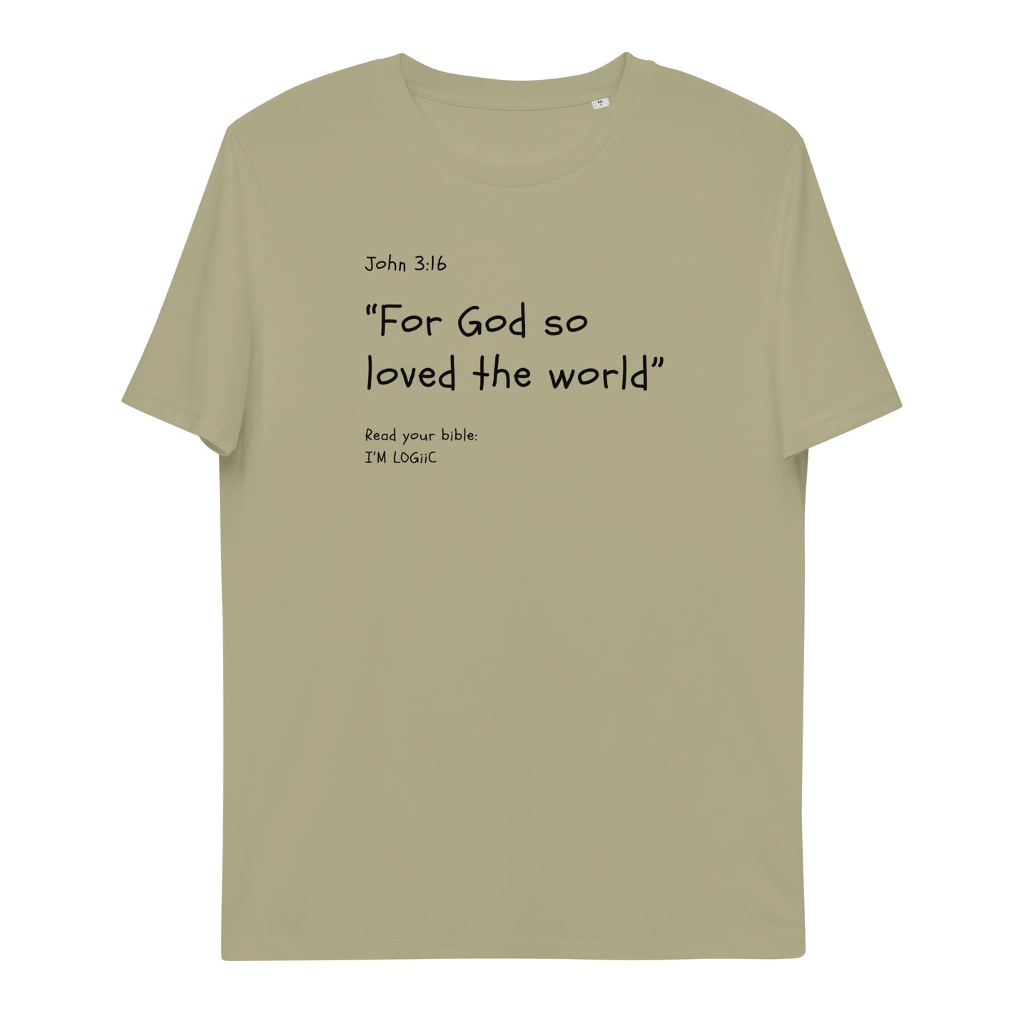 John 3:16 Unisex organic cotton t-shirt