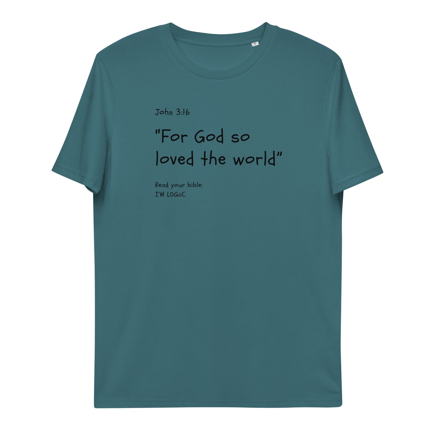 John 3:16 Unisex organic cotton t-shirt