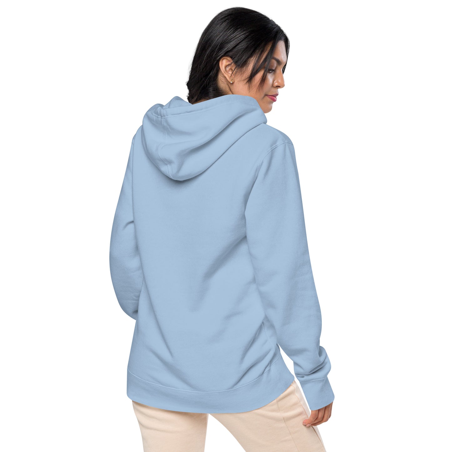 Heart Eye Emoji Unisex pigment-dyed hoodie