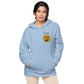 Heart Eye Emoji Unisex pigment-dyed hoodie