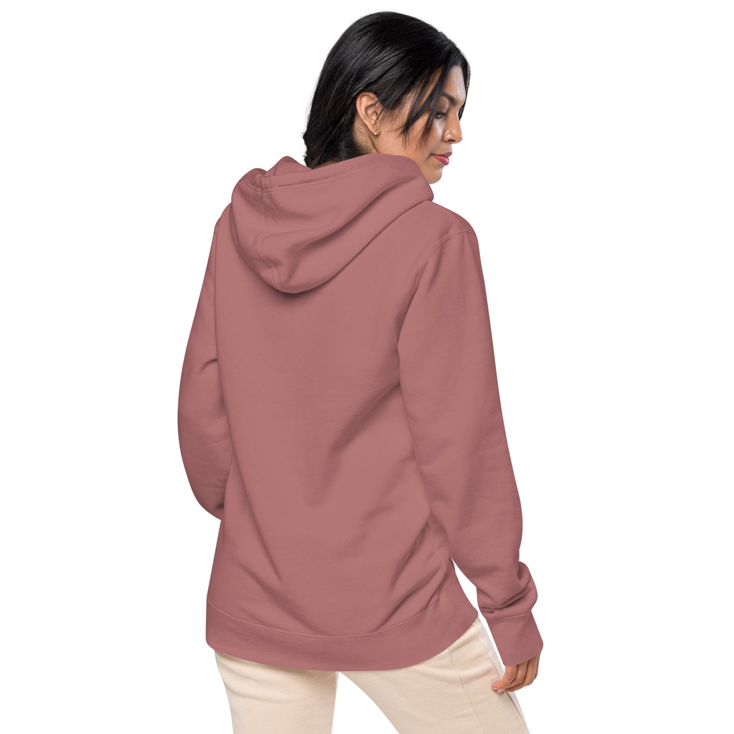 Heart Eye Emoji Unisex pigment-dyed hoodie