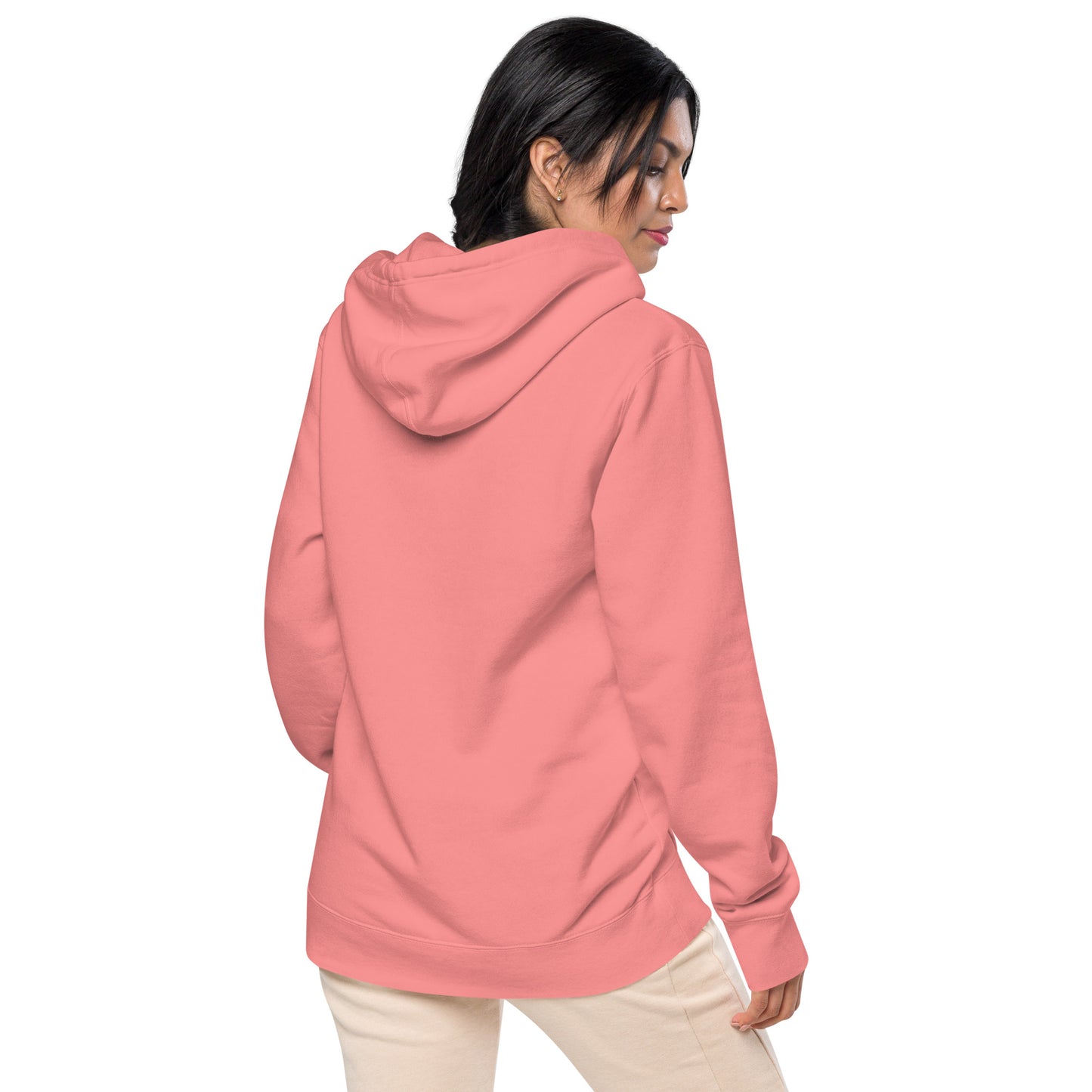 Heart Eye Emoji Unisex pigment-dyed hoodie