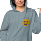 Heart Eye Emoji Unisex pigment-dyed hoodie