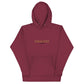 Breathe Maroon Unisex Hoodie