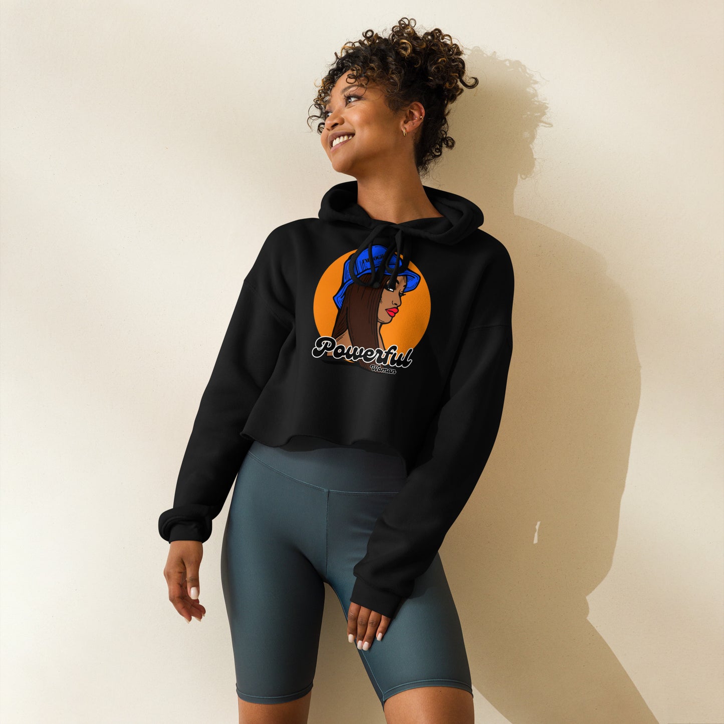 Powerful Woman Crop Hoodie