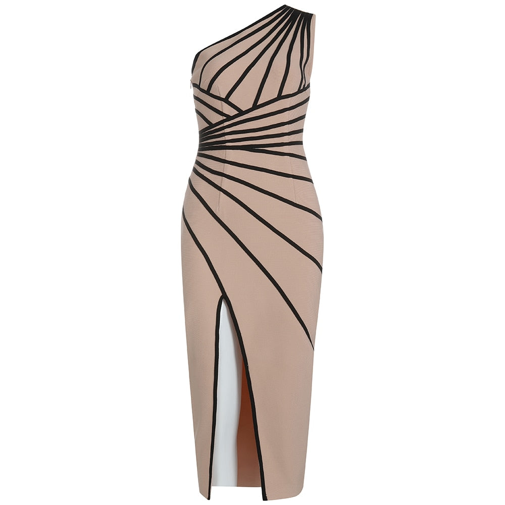 Gianna Asymmetry Bandage Dress - Dresses