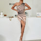 Gianna Asymmetry Bandage Dress - Dresses