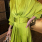 Gloria Classy Pleated Dress - Dresses