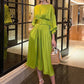 Gloria Classy Pleated Dress - Dresses