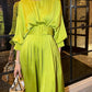 Gloria Classy Pleated Dress - Dresses