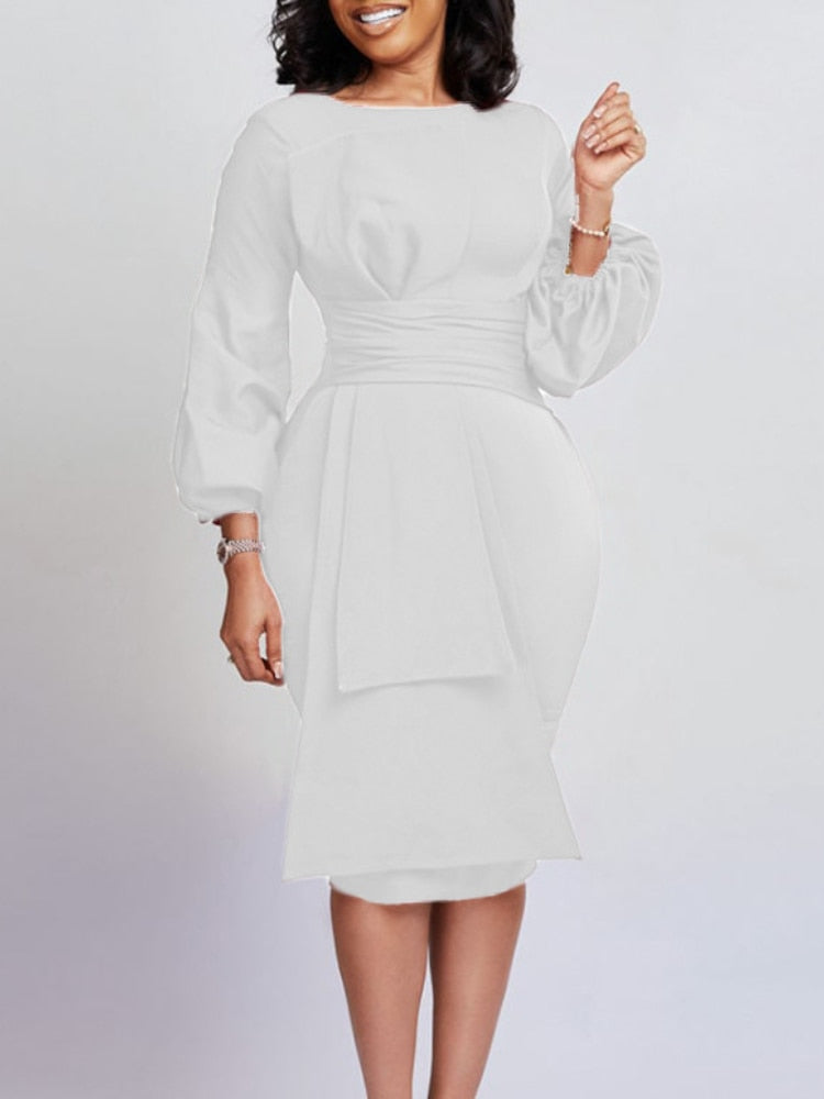 Dove Bodycon Dress - White / S