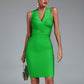 Azayla Green Bandage Dress