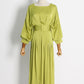 Gloria Classy Pleated Dress - Dresses