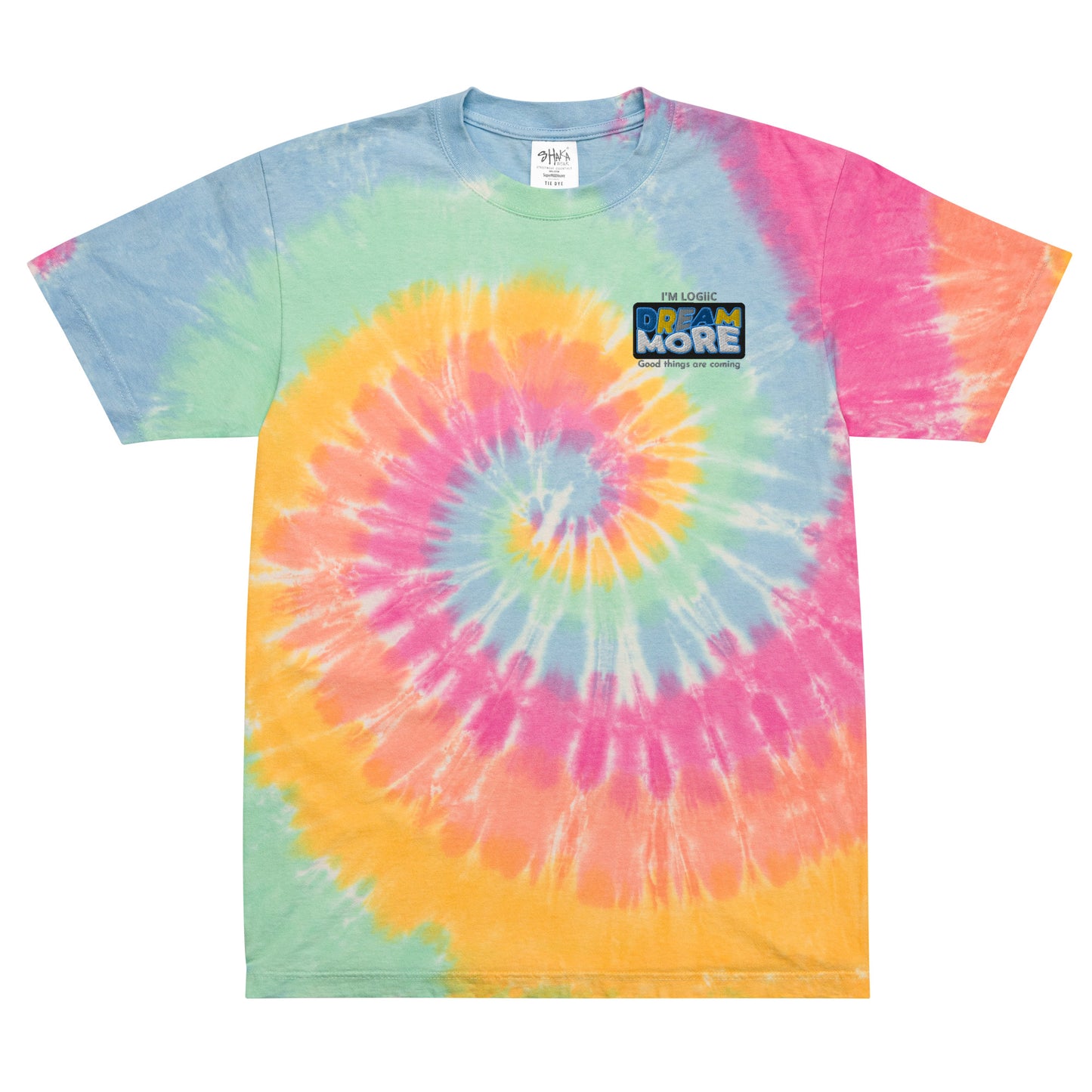 Dream More Tie Dye -Oversized - Sherbet rainbow / S - Shirts