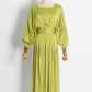 Gloria Classy Pleated Dress - Dresses