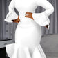 Keena Ruffle Dress - White / S