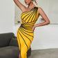 Gianna Asymmetry Bandage Dress - Yellow / XS - Dresses