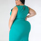 Gina Slit Bodycon Dress