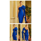 One Shoulder Bow Bandage Dress - dresses