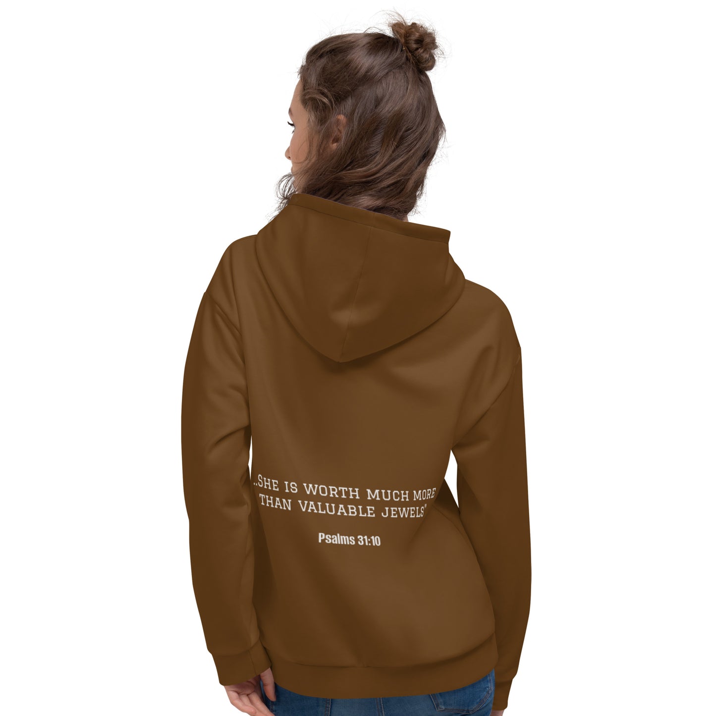 Woman of God Hoodie (brown) - Shirts & Tops