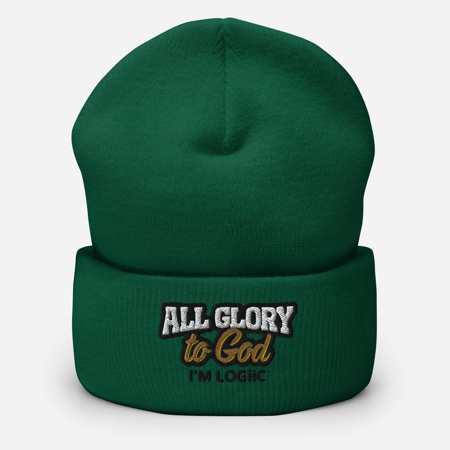 Glory to God Cuffed Beanie - Spruce