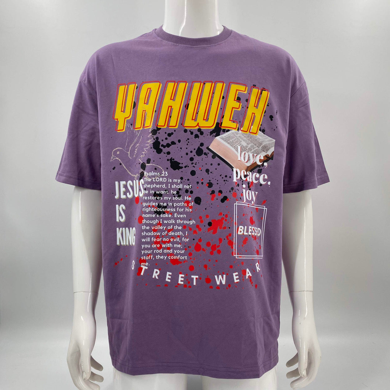 IMPERFECT Christian Apparel - YAHWEH purple / L - Clothing