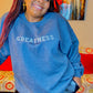 Greatness Embroidered Crew Neck - S / DARK GREY - Shirts &