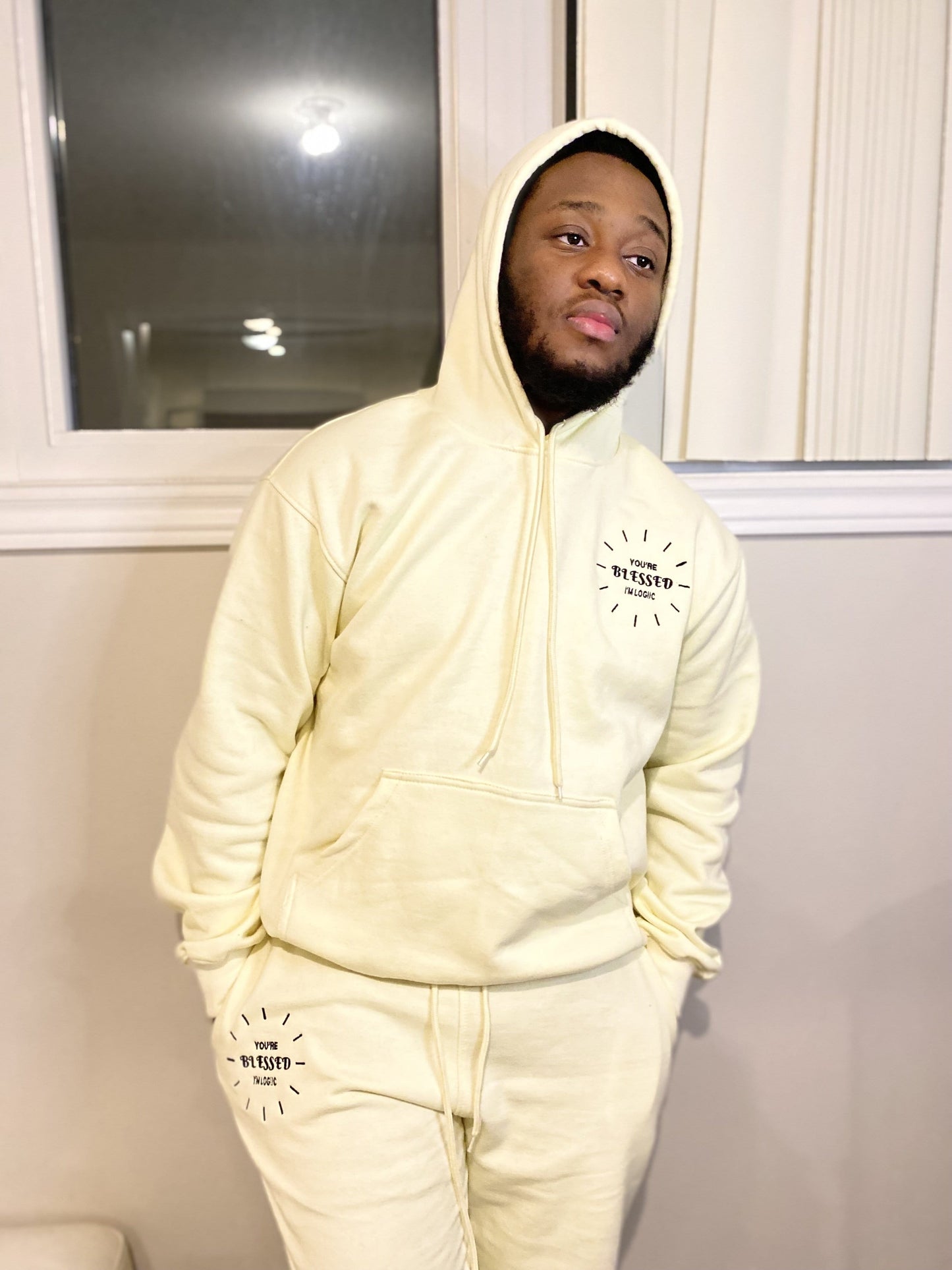 ’You’re Blessed Christian Sweatpants - S / Off-White -