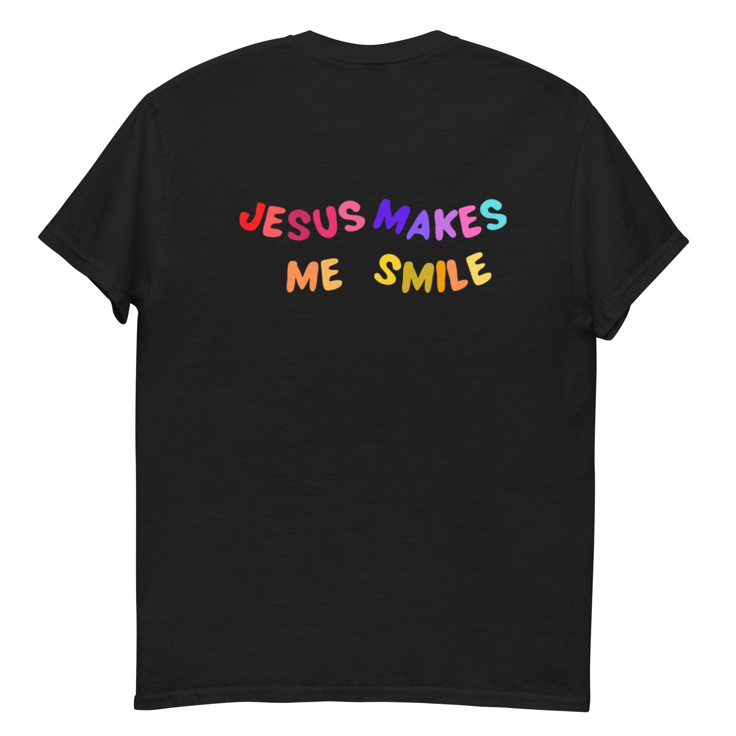 Jesus Makes Me Smile - Black / S - Shirts & Tops