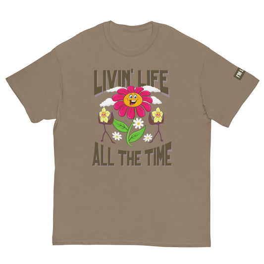 Livin’ Life classic tee - Brown Savana / S