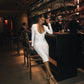V-neck Mesh Rayon Bandage Dress - dresses