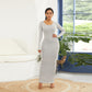 Molly Long Sleeve Dress - gray dress / L - dresses Dresses