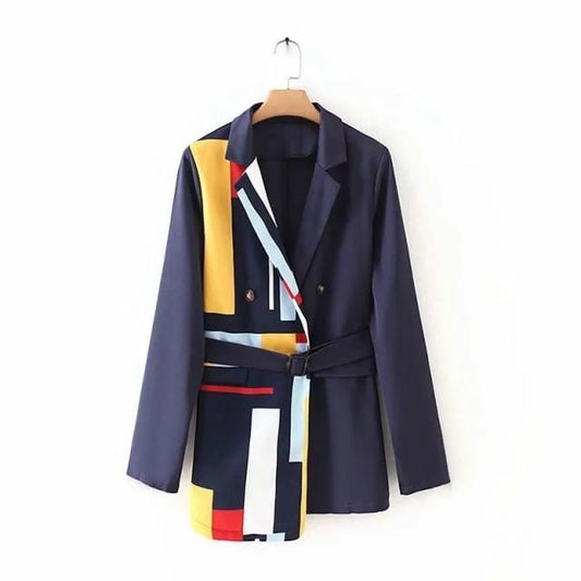 The Original Geometric Blazer - as shown in figure / S -